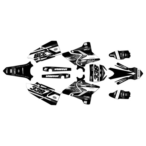 yamaha yz125 graphics kit 2015-2021 blitz series white