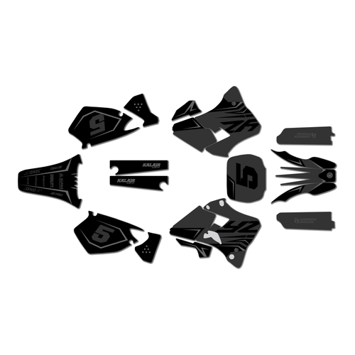 yamaha yz250 graphics kit 1996-2001 future series smoke