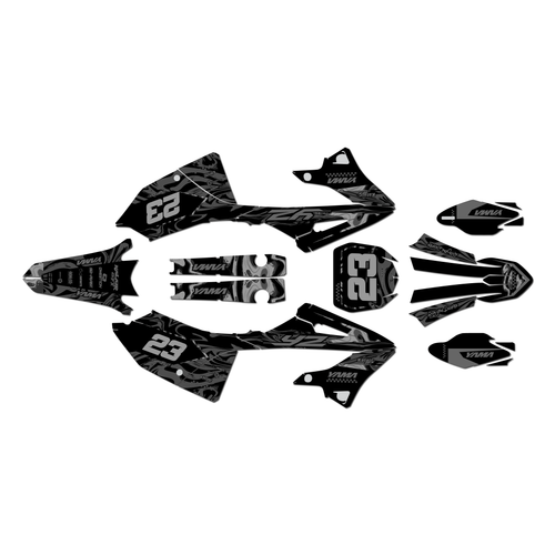 yamaha yz125 graphics kit 2022-2026 acid series smoke