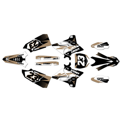 yamaha yz250 graphics kit 2015-2021 evader series tan