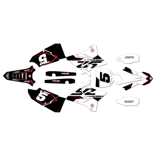 yamaha yz125 graphics kit 2015-2021 future series red