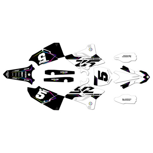 yamaha yz250 graphics kit 2015-2021 future series rainbow