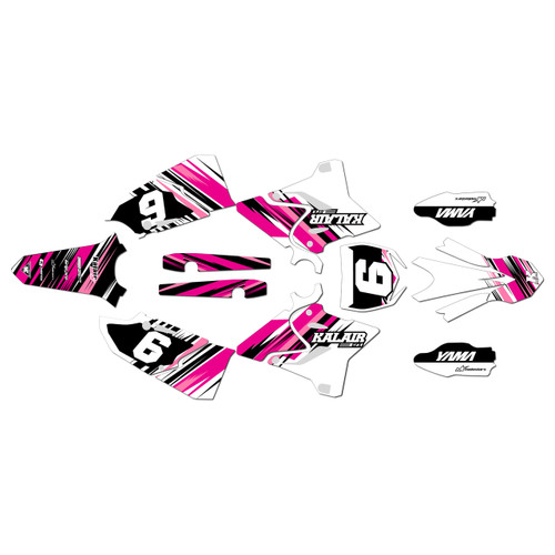 yamaha yz125 graphics kit 2015-2021 laser series pink