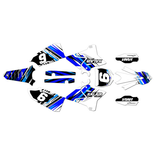 yamaha yz250 graphics kit 2015-2021 laser series blue