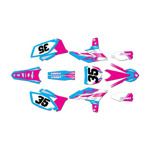 yamaha yz250f graphics kit 2010-2013 dream series magenta