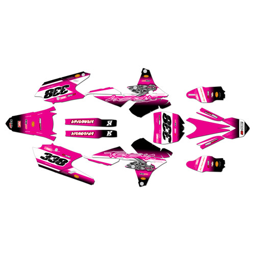 yamaha yz450f graphics kit 2014-2017 blitz series magenta