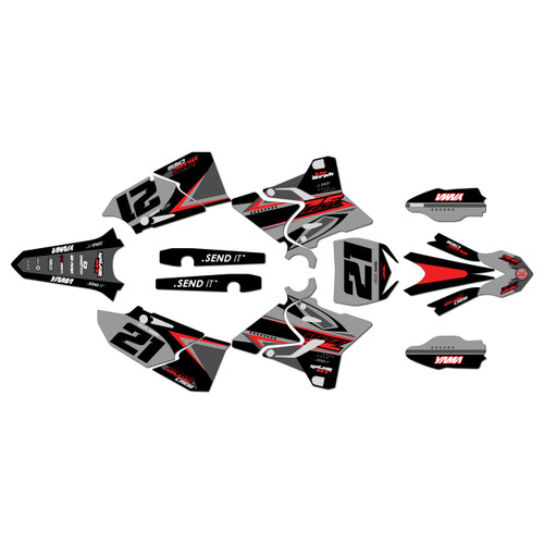 yamaha yz125 graphics kit 2015-2021 og-crew series red