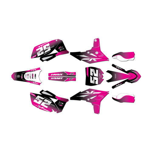 yamaha yz250f graphics kit 2010-2013 ominous series magenta