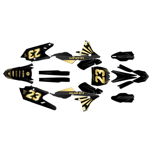 yamaha yz250f graphics kit 2014-2018 fh series gold