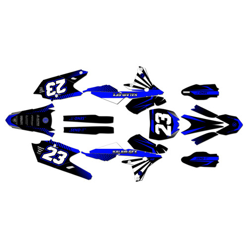yamaha yz450f graphics kit 2014-2017 fh series blue
