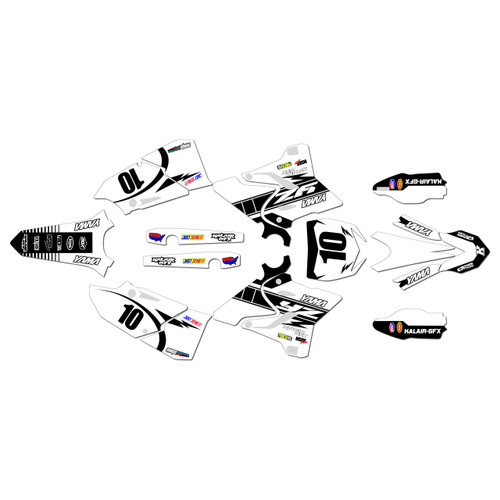 yamaha yz250 graphics kit 2015-2021 speed series white