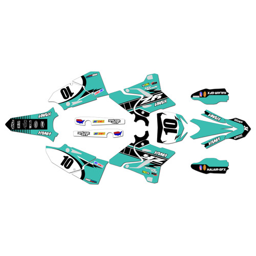yamaha yz125 graphics kit 2015-2021 speed series teal