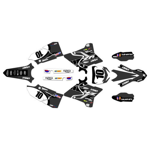 yamaha yz125 graphics kit 2015-2021 speed series grey