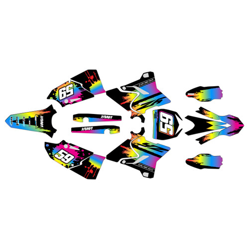 yamaha yz250 graphics kit 2015-2021 splash series rainbow