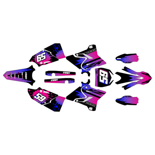 yamaha yz250 graphics kit 2015-2021 splash series magenta