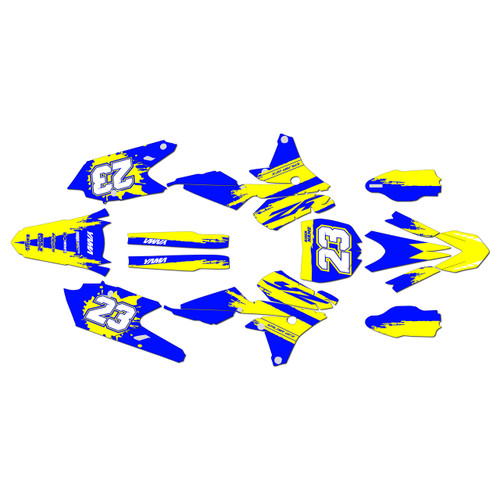 yamaha yz450f graphics kit 2014-2017 splash series yellow