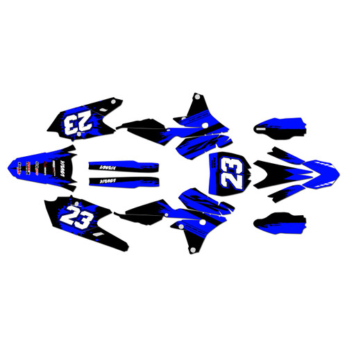 yamaha yz250f graphics kit 2014-2018 splash series blue