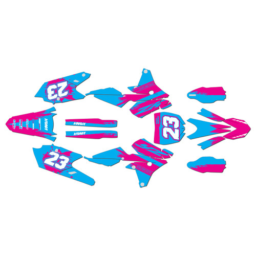 yamaha yz250f graphics kit 2014-2018 splash series magenta