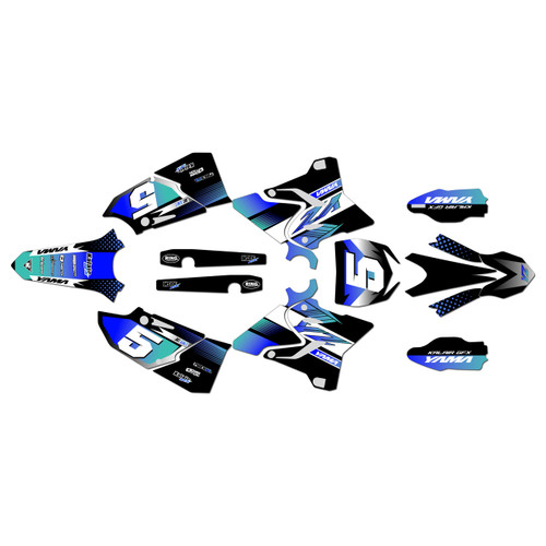 yamaha yz250 graphics kit 2015-2021 turbo series teal