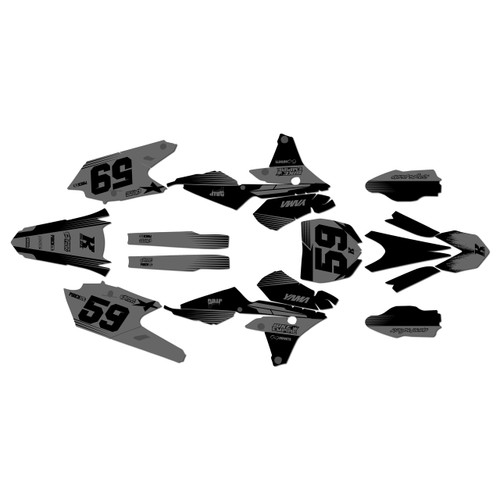 yamaha yz450f graphics kit 2014-2017 swift series smoke