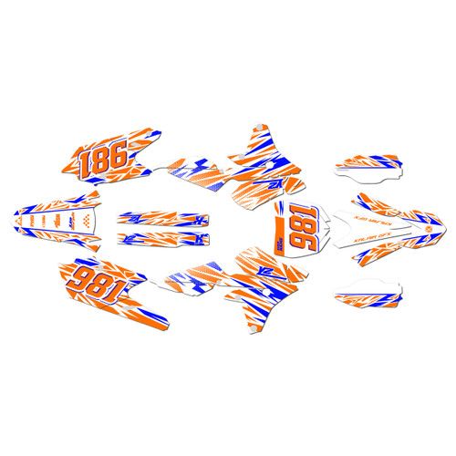 yamaha yz250f graphics kit 2014-2018 twitch series orange