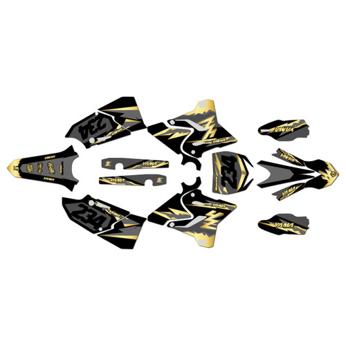 yamaha yz250 graphics kit 2015-2021 vintage series gold