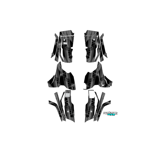 honda fourtrax graphics kit 2013-2026 swift series smoke