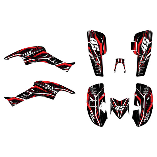 honda trx400ex graphics kit 2005-2007 prime series red