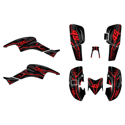 honda trx400ex graphics kit 2005-2007 prime series red-shift
