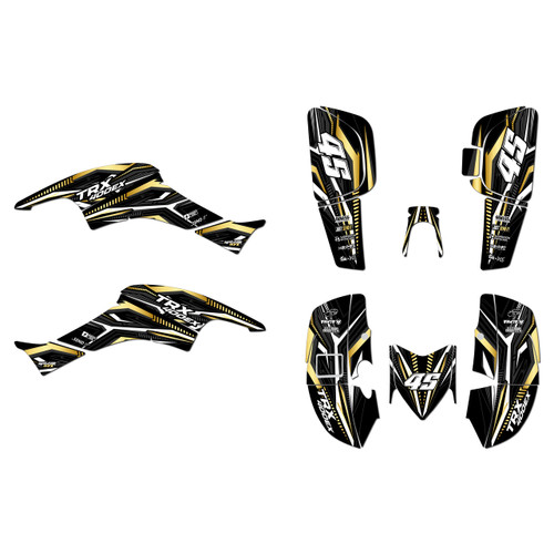 honda trx400ex graphics kit 2005-2007 prime series gold