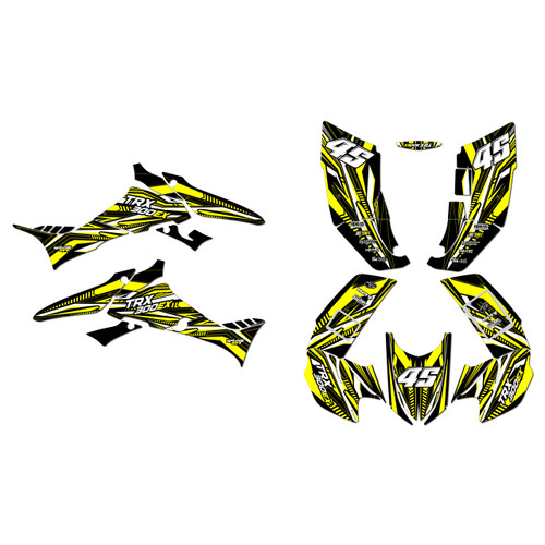honda trx300ex graphics kit 2007-2013 prime series yellow