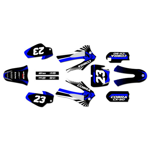 cobra cx50jr graphics kit 2014-2021 fh series blue