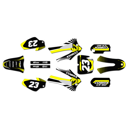 cobra cx50jr graphics kit 2014-2021 fh series yellow