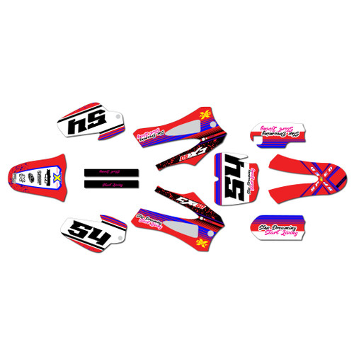 cobra cx50jr graphics kit 2014-2021 split series red