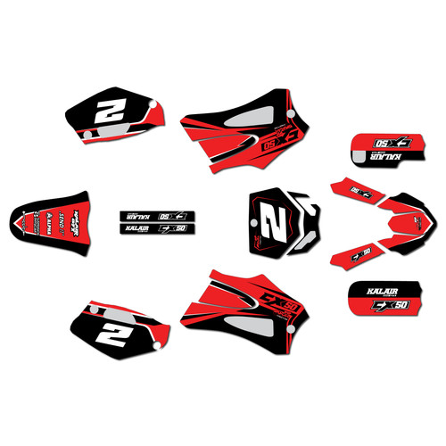 cobra cx50jr graphics kit 2022-2024 lightning series red