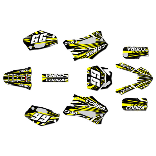 cobra cx50jr graphics kit 2022-2024 prime series yellow