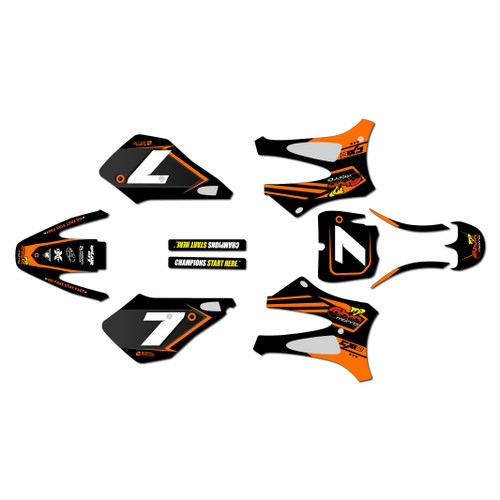 cobra cx50sr graphics kit 2010-2011 bold series orange