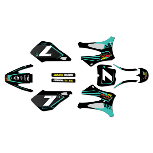 cobra cx50sr graphics kit 2010-2011 bold series teal