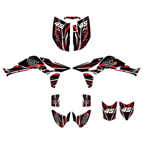 honda trx450r graphics kit 2004-2005 prime series red