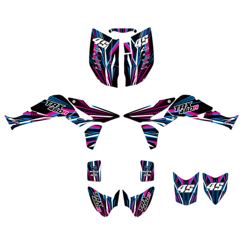 honda trx450r graphics kit 2004-2005 prime series magenta