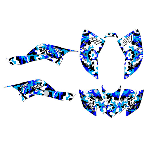 honda trx400ex graphics kit 2008-2016 invasion series blue