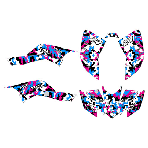 honda trx400ex graphics kit 2008-2016 invasion series magenta