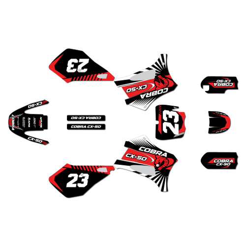 cobra cx50sr graphics kit 2012-2020 fh series red