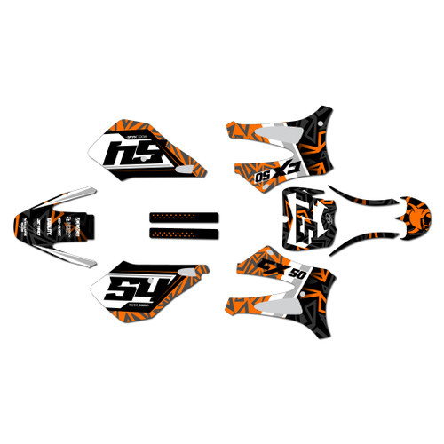 cobra cx50sr graphics kit 2010-2011 orion series orange