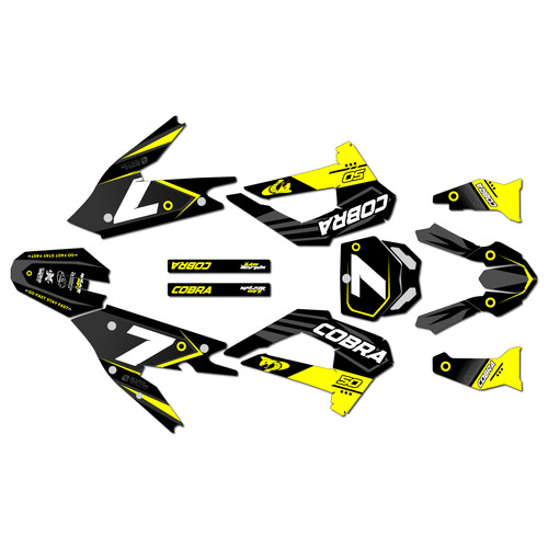 cobra cx50srx-fwe graphics kit 2021-2025 bold series yellow