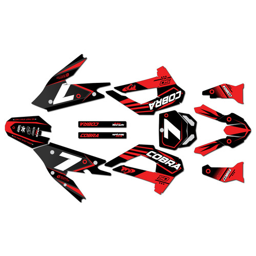 cobra cx50srx-fwe graphics kit 2021-2025 bold series red