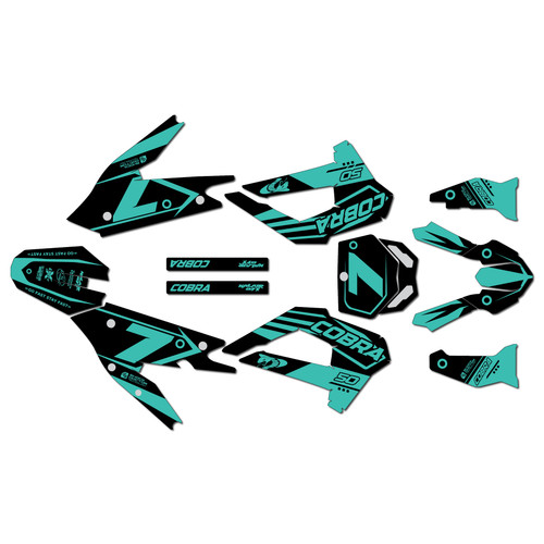 cobra cx50srx-fwe graphics kit 2021-2025 bold series teal