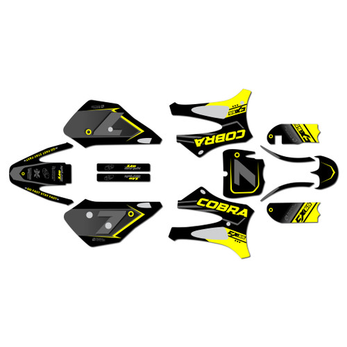 cobra cx65 graphics kit 2010-2021 bolt series yellow