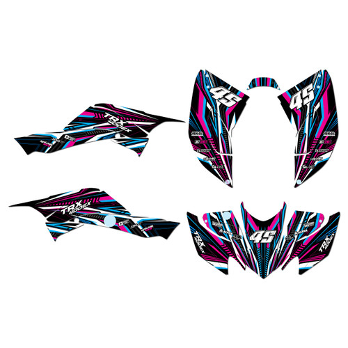 honda trx400ex graphics kit 2008-2016 prime series magenta