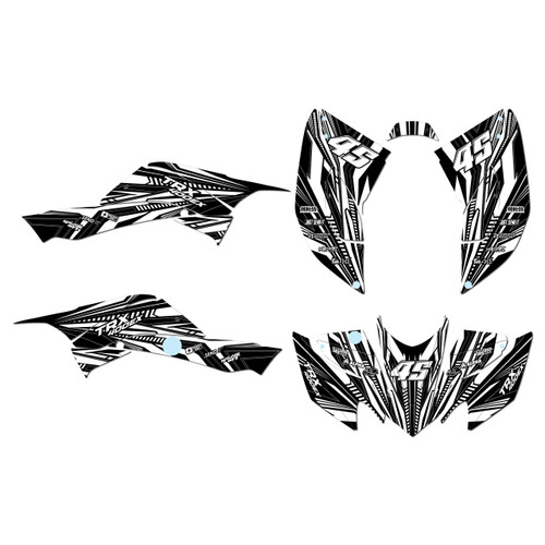 honda trx400ex graphics kit 2008-2016 prime series white